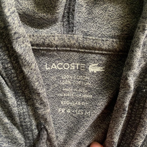 Thin Lacoste Hoodie Small - Picture 6 of 10